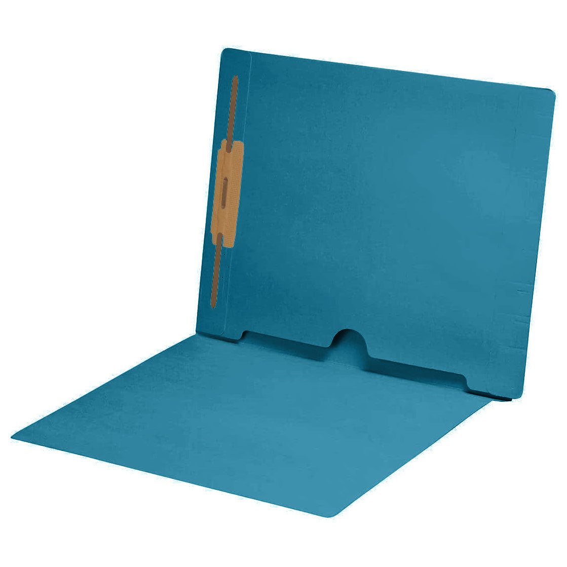 11 pt Color Folders,Letter Size End Tab Folder with Full Pocket on Inside Back Open Towards Spine, Fastener Pos #1 (Box of 50)