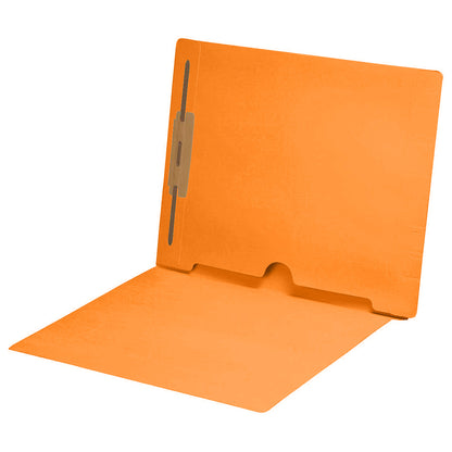 11 pt Color Folders,Letter Size End Tab Folder with Full Pocket on Inside Back Open Towards Spine, Fastener Pos #1 (Box of 50)