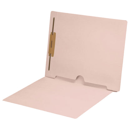 11 pt Color Folders,Letter Size End Tab Folder with Full Pocket on Inside Back Open Towards Spine, Fastener Pos #1 (Box of 50)