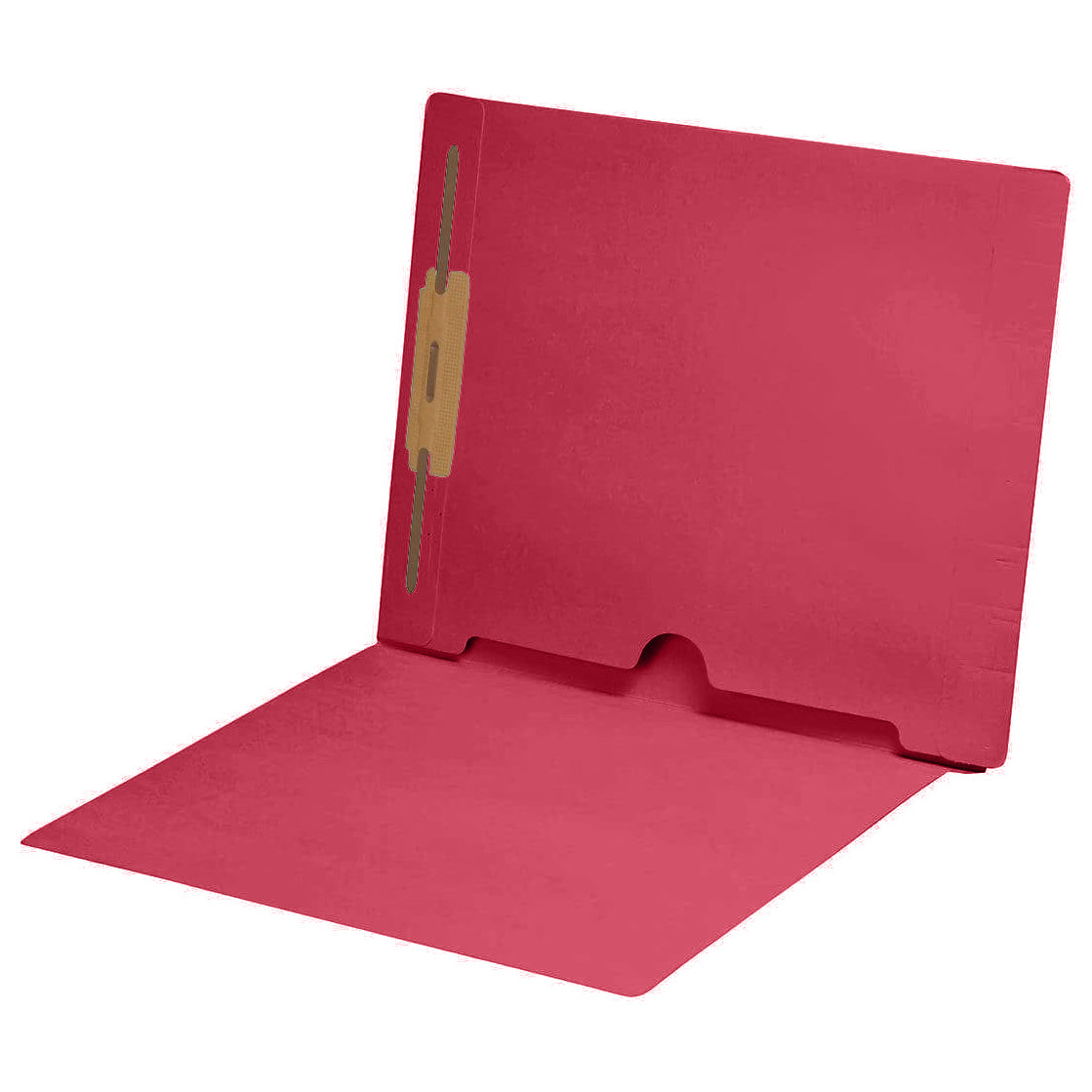 11 pt Color Folders,Letter Size End Tab Folder with Full Pocket on Inside Back Open Towards Spine, Fastener Pos #1 (Box of 50)
