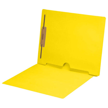 11 pt Color Folders,Letter Size End Tab Folder with Full Pocket on Inside Back Open Towards Spine, Fastener Pos #1 (Box of 50)