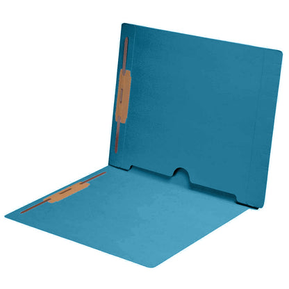 11 pt Color Folders, Letter Size End Tab Folder with Full Pocket on Inside Back Open Towards Spine, Fasteners Pos #1 & #3 (Box of 50)