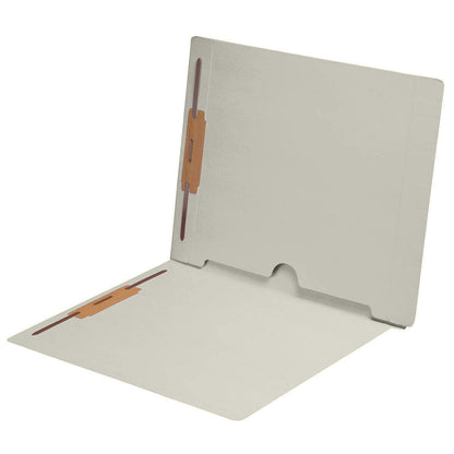 11 pt Color Folders, Letter Size End Tab Folder with Full Pocket on Inside Back Open Towards Spine, Fasteners Pos #1 & #3 (Box of 50)