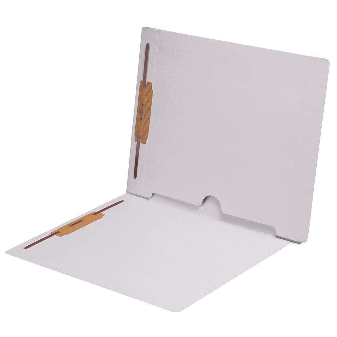 11 pt Color Folders, Letter Size End Tab Folder with Full Pocket on Inside Back Open Towards Spine, Fasteners Pos #1 & #3 (Box of 50)