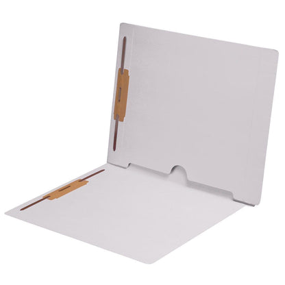 11 pt Color Folders, Letter Size End Tab Folder with Full Pocket on Inside Back Open Towards Spine, Fasteners Pos #1 & #3 (Box of 50)