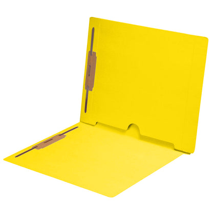 11 pt Color Folders, Letter Size End Tab Folder with Full Pocket on Inside Back Open Towards Spine, Fasteners Pos #1 & #3 (Box of 50)