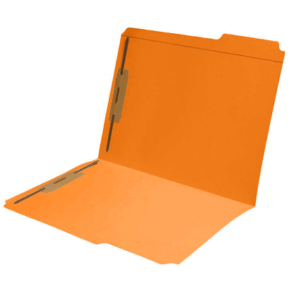 11 PT Color Folders, 1/3 Cut Assorted Reinforced Top Tab, Letter Size, Fastener Pos #1 and #3 (Box of 50)