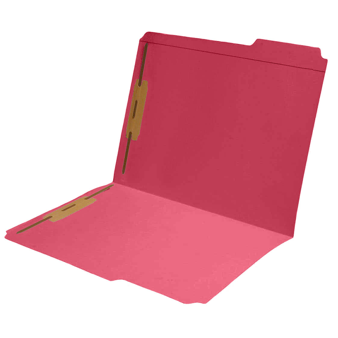 11 PT Color Folders, 1/3 Cut Assorted Reinforced Top Tab, Letter Size, Fastener Pos #1 and #3 (Box of 50)