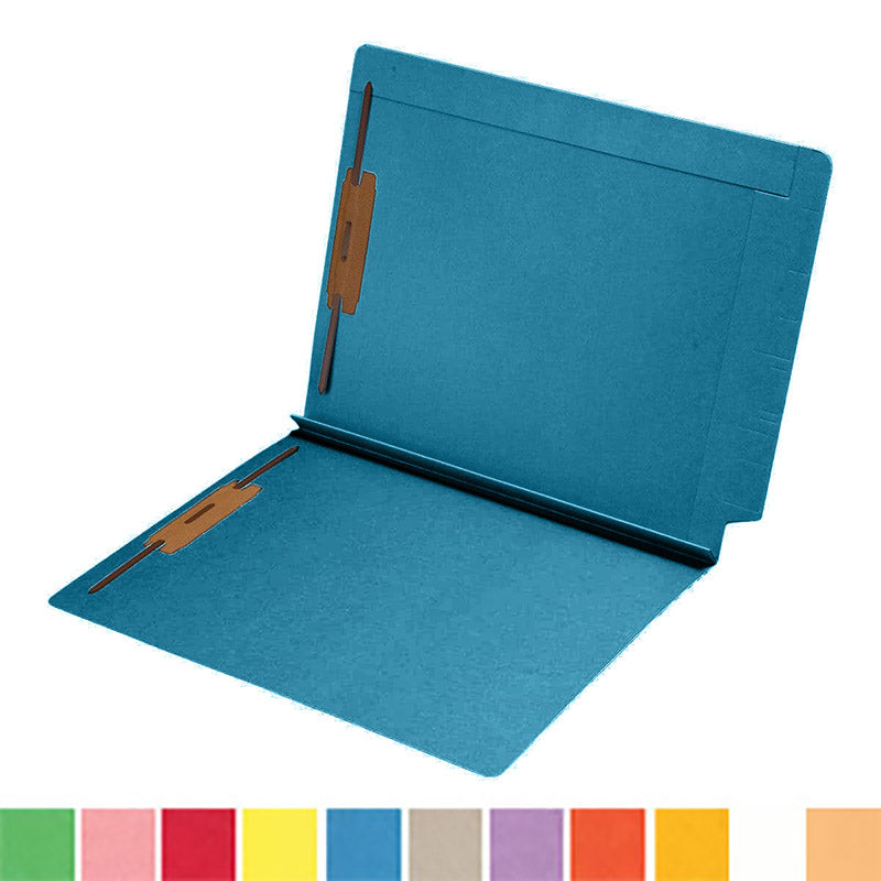 14 pt Color Folders, Reinforced Top and End Tab, Letter Size, Fastener Pos #1 & #3, 1-1/2" Expansion (Box of 50)