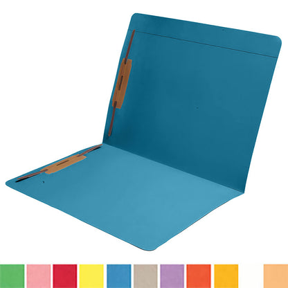 11 PT Colored Folders, Full Reinforced Top Tab, Letter Size, Fastener Pos #1 and #3 (Box of 50)