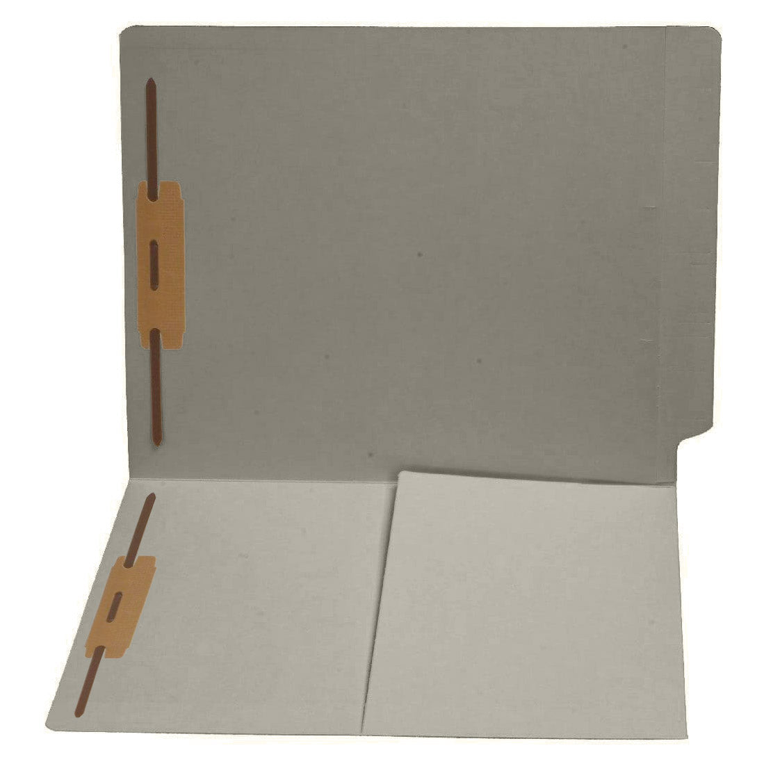 11 pt Color Folders, Full Cut End Tab, Letter Size, 1/2 Pocket Inside Front, Fastener Pos #1 & #3 (Box of 50)