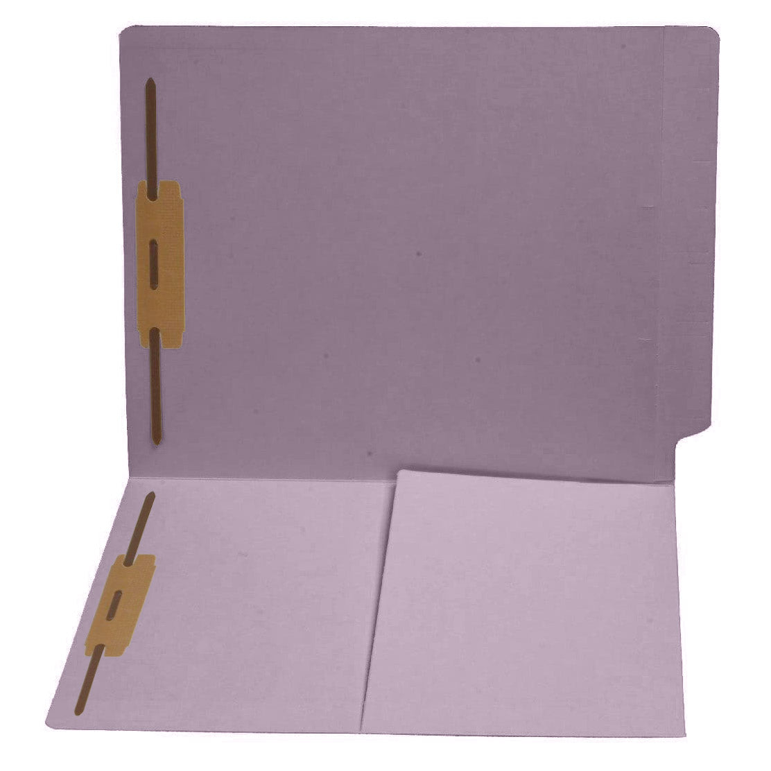 11 pt Color Folders, Full Cut End Tab, Letter Size, 1/2 Pocket Inside Front, Fastener Pos #1 & #3 (Box of 50)