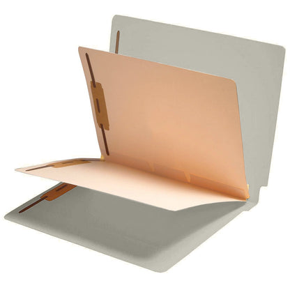 14 Pt. Color Classification Folders, Full Cut End Tab, Letter Size, 2 Dividers (Box of 25)