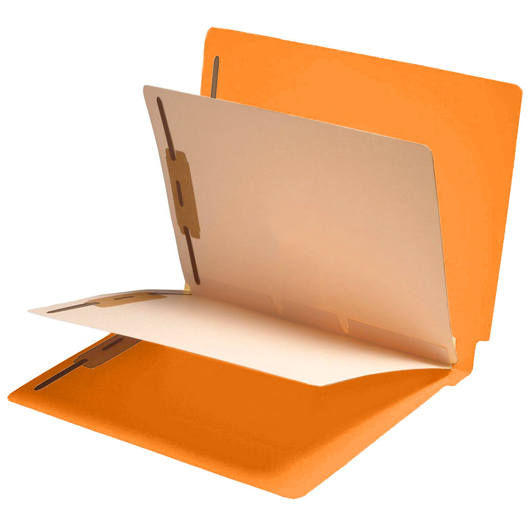14 Pt. Color Classification Folders, Full Cut End Tab, Letter Size, 2 Dividers (Box of 25)