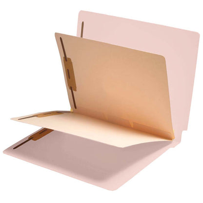 14 Pt. Color Classification Folders, Full Cut End Tab, Letter Size, 2 Dividers (Box of 25)