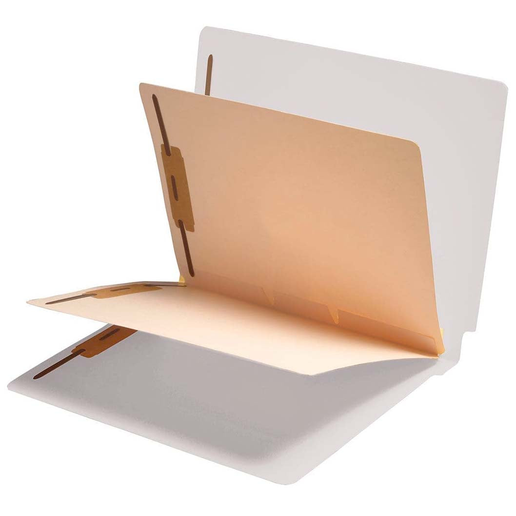 14 Pt. Color Classification Folders, Full Cut End Tab, Letter Size, 2 Dividers (Box of 25)
