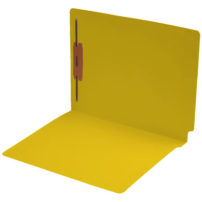 11 pt Color Folders, Full Cut 2-Ply End Tab, Letter Size, Fastener Pos #1 (Box of 50)