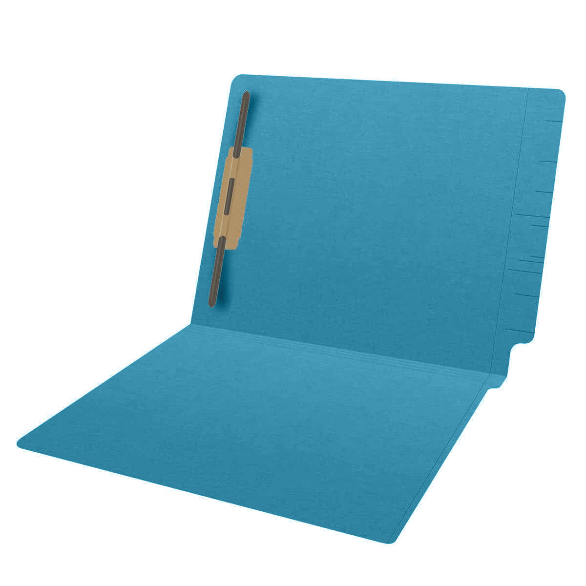 14 pt Color Folders, Full Cut 2-Ply End Tab, Letter Size, Fastener Pos #1 (Box of 50)