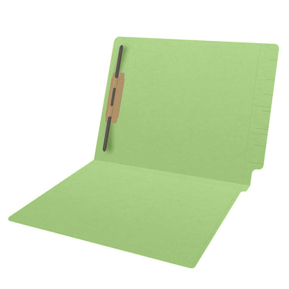 14 pt Color Folders, Full Cut 2-Ply End Tab, Letter Size, Fastener Pos #1 (Box of 50)