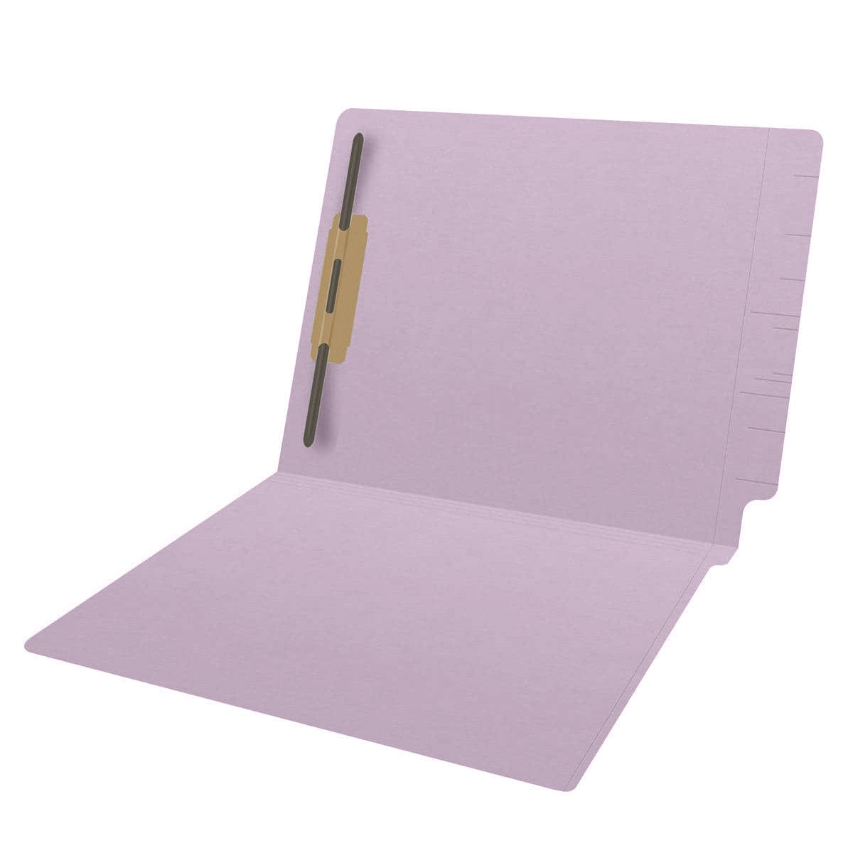 14 pt Color Folders, Full Cut 2-Ply End Tab, Letter Size, Fastener Pos #1 (Box of 50)