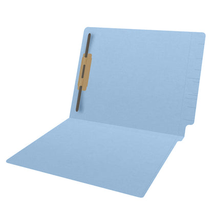 14 pt Color Folders, Full Cut 2-Ply End Tab, Letter Size, Fastener Pos #1 (Box of 50)