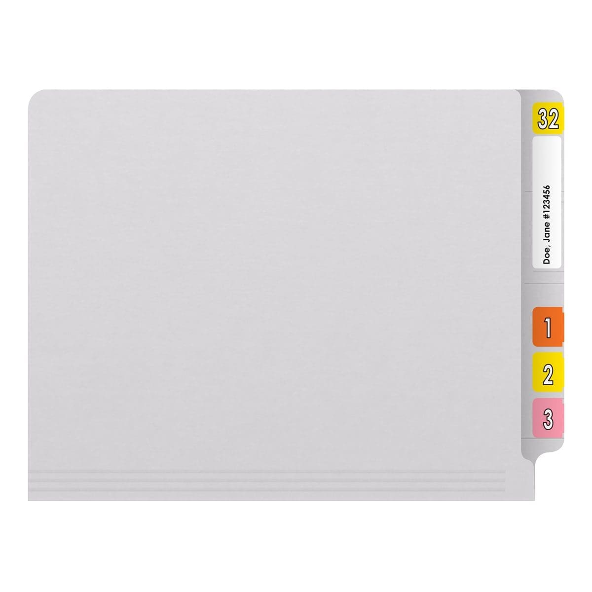 14 pt Color Folders, Full Cut 2-Ply End Tab, Letter Size, Fastener Pos #1 (Box of 50)