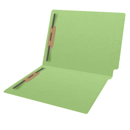14 pt Color Folders, Full Cut 2-Ply End Tab, Letter Size, Fastener Pos #1 & #3 (Box of 50)
