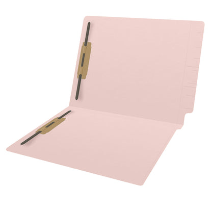 14 pt Color Folders, Full Cut 2-Ply End Tab, Letter Size, Fastener Pos #1 & #3 (Box of 50)