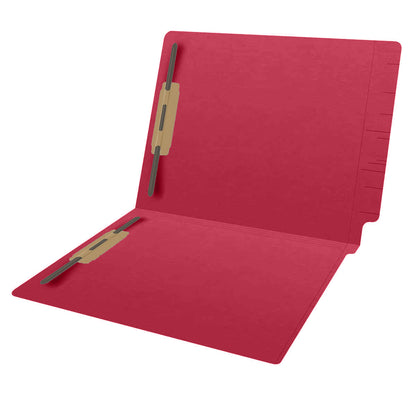 14 pt Color Folders, Full Cut 2-Ply End Tab, Letter Size, Fastener Pos #1 & #3 (Box of 50)