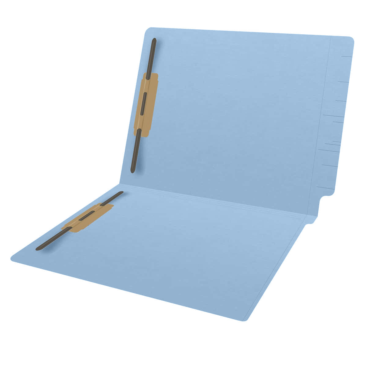 14 pt Color Folders, Full Cut 2-Ply End Tab, Letter Size, Fastener Pos #1 & #3 (Box of 50)