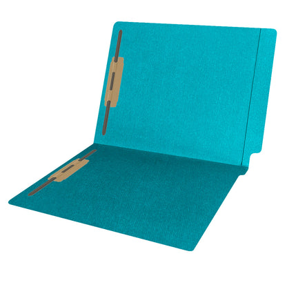 14 pt Color Folders, Full Cut 2-Ply End Tab, Letter Size, Fastener Pos #1 & #3 (Box of 50)