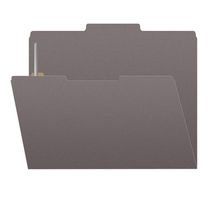 11 PT Color Folders, 1/3 Cut Top Tab - Assorted, 2″ Bonded Fastener on Inside Front and Back, Letter Size (Box of 50)