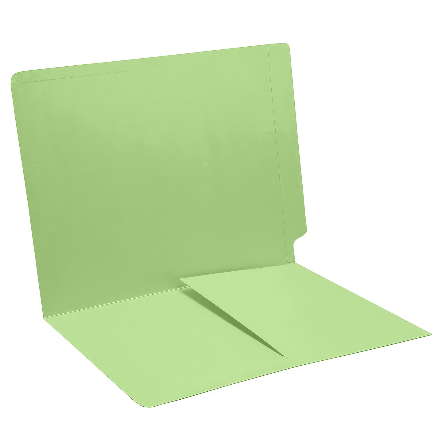 11 pt Color Folders, Full Cut End Tab, Letter Size, 1/2 Pocket Inside Front (Box of 50)