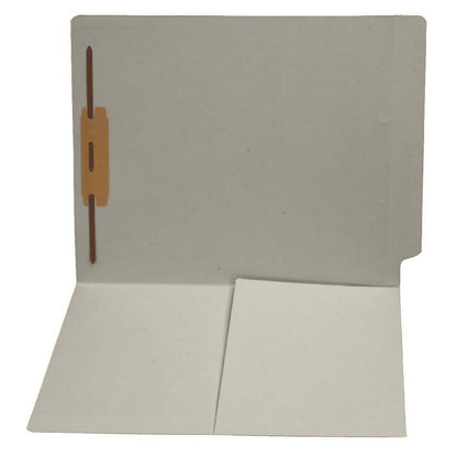 14 pt Color Folders, Full Cut End Tab, Letter Size, 1/2 Pocket Inside Front, Fastener Pos #1 (Box of 50)
