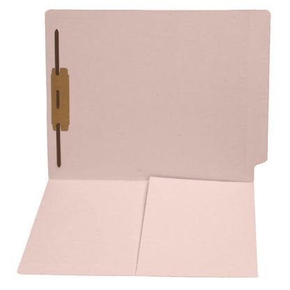 14 pt Color Folders, Full Cut End Tab, Letter Size, 1/2 Pocket Inside Front, Fastener Pos #1 (Box of 50)