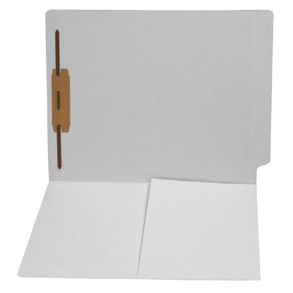 14 pt Color Folders, Full Cut End Tab, Letter Size, 1/2 Pocket Inside Front, Fastener Pos #1 (Box of 50)