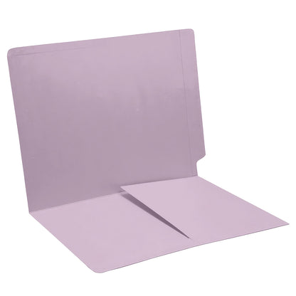 14 pt Color Folders, Full Cut End Tab, Letter Size, 1/2 Pocket Inside Front (Box of 50)