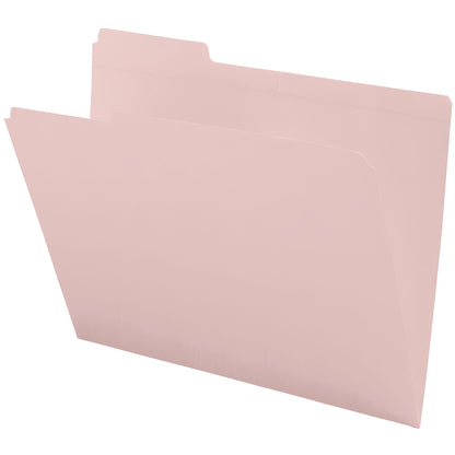 11 PT Colored Folders, 1/3 Cut Assorted Reinforced Top Tab, Letter Size (Box of 100)