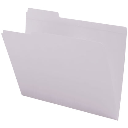 11 PT Colored Folders, 1/3 Cut Assorted Reinforced Top Tab, Letter Size (Box of 100)