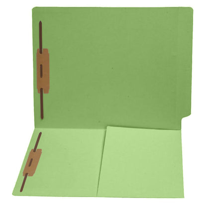 14 pt Color Folders, Full Cut End Tab, Letter Size, 1/2 Pocket Inside Front, Fastener Pos #1 & #3 (Box of 50)