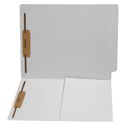 14 pt Color Folders, Full Cut End Tab, Letter Size, 1/2 Pocket Inside Front, Fastener Pos #1 & #3 (Box of 50)
