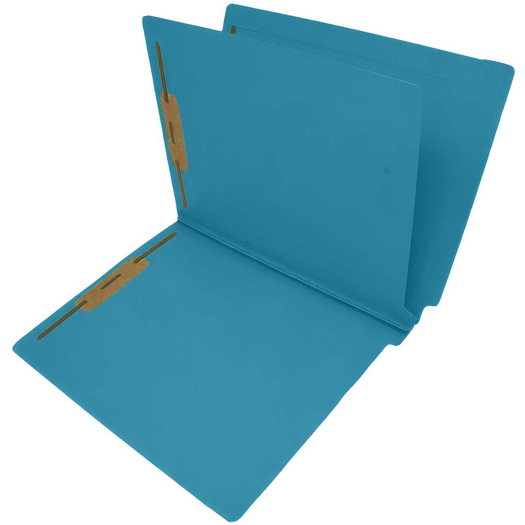 14 Pt. Color Folders, 2" Expansion, Full Cut End Tab, Letter Size, 1 Divider (Box of 25)