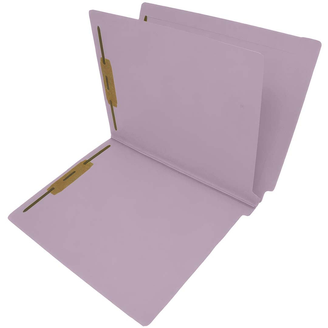 14 Pt. Color Folders, 2" Expansion, Full Cut End Tab, Letter Size, 1 Divider (Box of 25)