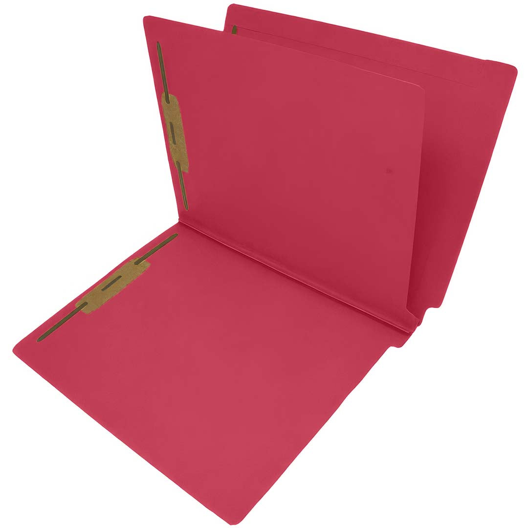 14 Pt. Color Folders, 2" Expansion, Full Cut End Tab, Letter Size, 1 Divider (Box of 25)