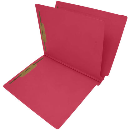 14 Pt. Color Folders, 2" Expansion, Full Cut End Tab, Letter Size, 1 Divider (Box of 25)