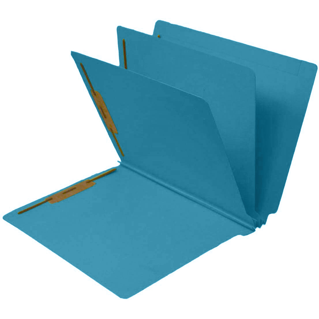 14 Pt Color Folders, 3" Expansion, Full Cut End Tab, Letter Size, 2 Dividers (Box of 15)