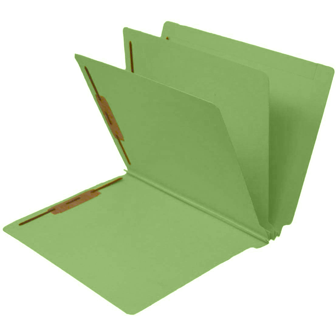 14 Pt Color Folders, 3" Expansion, Full Cut End Tab, Letter Size, 2 Dividers (Box of 15)