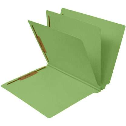 14 Pt Color Folders, 3" Expansion, Full Cut End Tab, Letter Size, 2 Dividers (Box of 15)