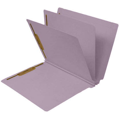 14 Pt Color Folders, 3" Expansion, Full Cut End Tab, Letter Size, 2 Dividers (Box of 15)
