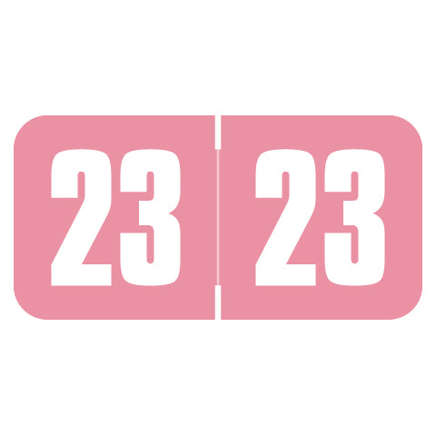 Safeguard Year 23 Labels, 3/4" X 1-1/2" Laminated- Pack of 270